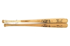1983-89 Don Mattingly (signed) George Bell Louisville Slugger Professional Model Bat Collection - Lot of 2 (MEARS LOA/JSA)