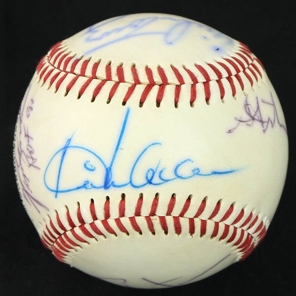 1990s Multi Signed Baseball w/ 6 Signatures Including Lou Brock, Fergie Jenkins, Mike Torrez & More (JSA) 