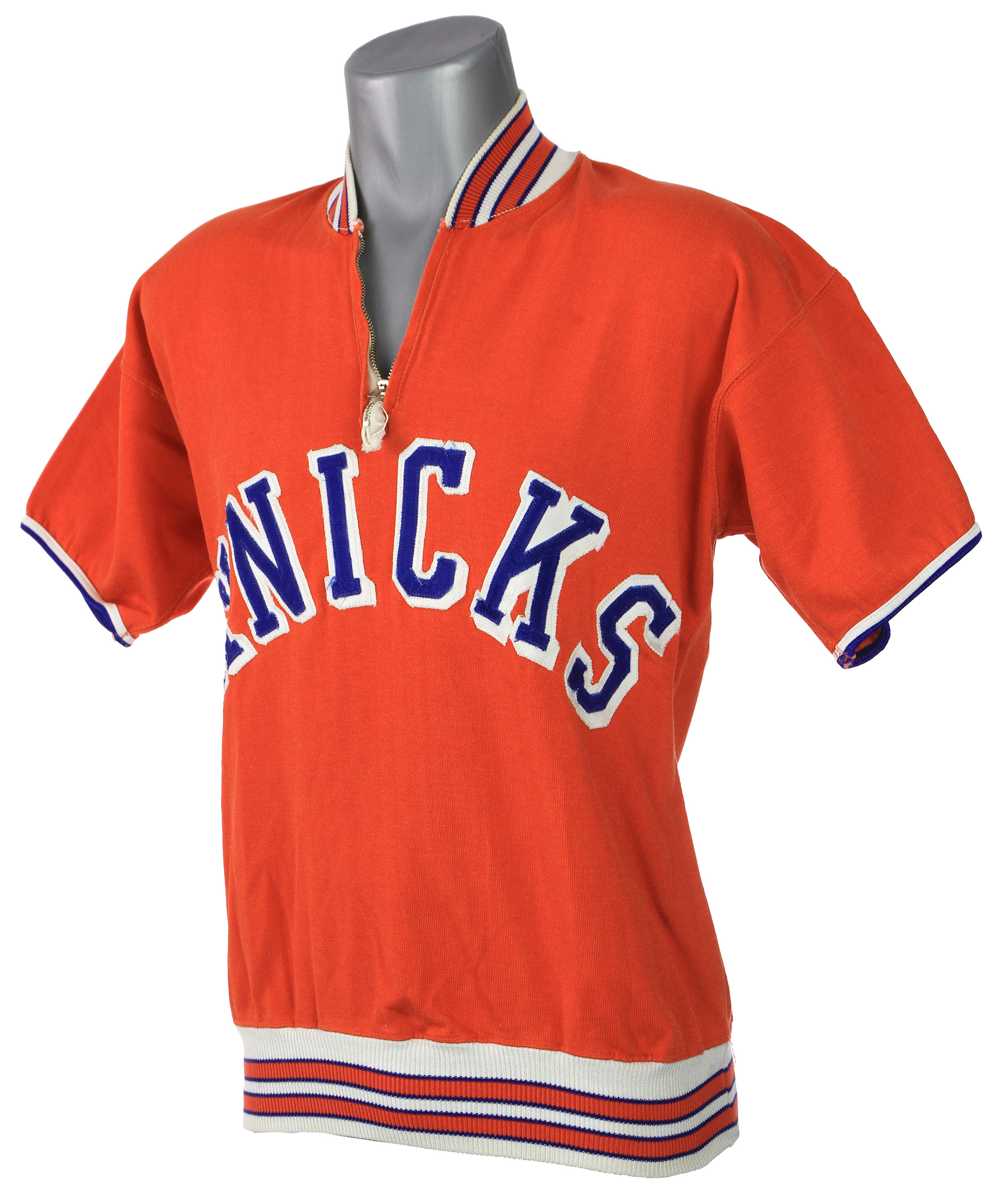Lot Detail 196770 New York Knicks Warm Up Shirt (MEARS LOA) NBA