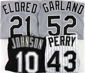 2000 Chicago White Sox Game Worn Jerseys - Lot of 4 w/ Jon Garland Signed, Cal Eldred, Herbert Perry & More (MEARS LOA)