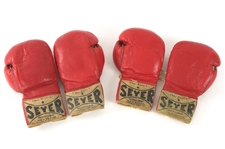 1973 Muhammad Ali vs Ken Norton World Championship Fight Worn Gloves (both fighters sets)
