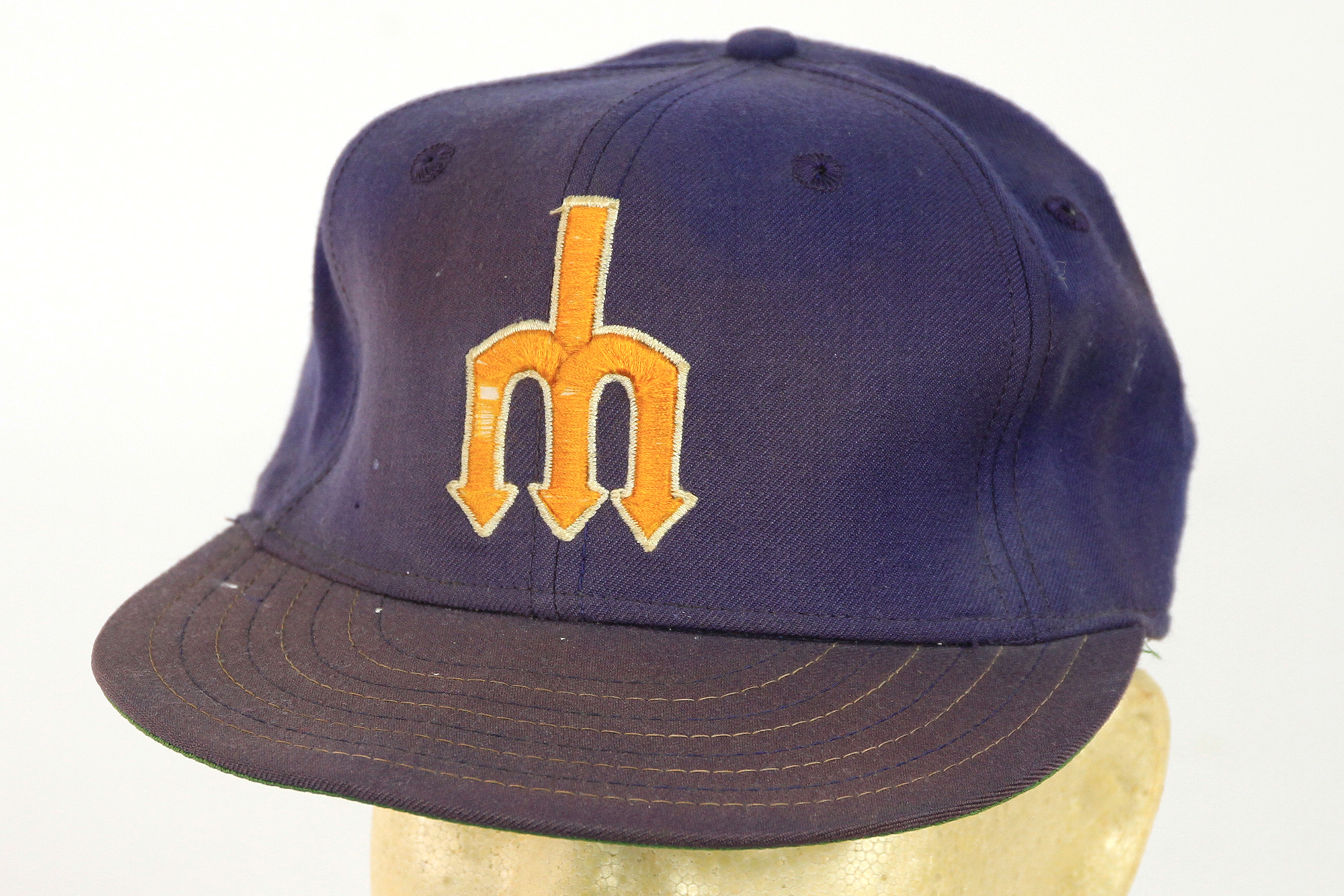 Lot Detail - 1977-80 Seattle Mariners Game Worn Cap (MEARS LOA)
