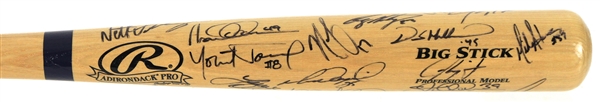 2011 Texas Rangers Team Signed Rawlings Adirondack Bat w/ 25 Signatures Including Josh Hamilton, Ian Kinsler, Nelson Cruz & More (JSA)