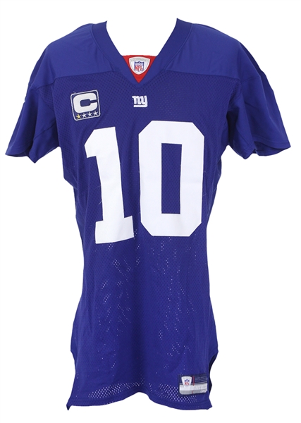 2007 Eli Manning New York Giants Home Game Jersey (MEARS A5)