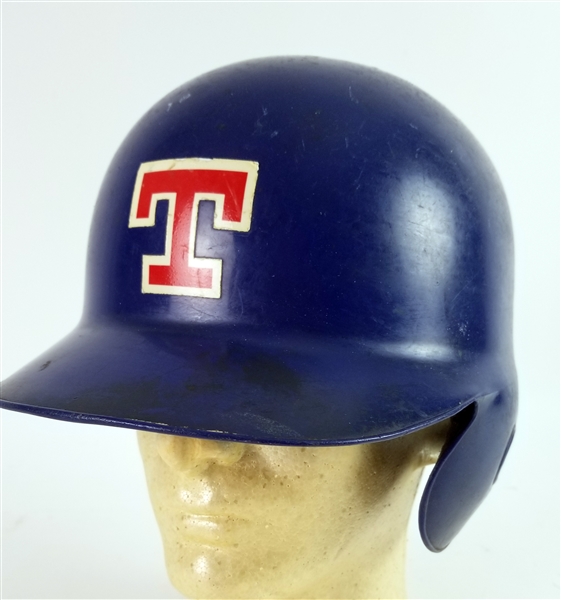 1989-91 Mike Stanley Texas Rangers Game Worn Batting Helmet (MEARS LOA)