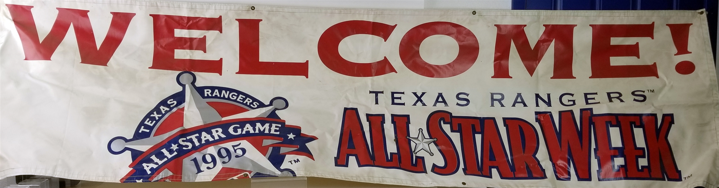 1995 Texas Rangers The Ballpark in Arlington 32" x 120" All Star Game Stadium Banner (MEARS LOA)