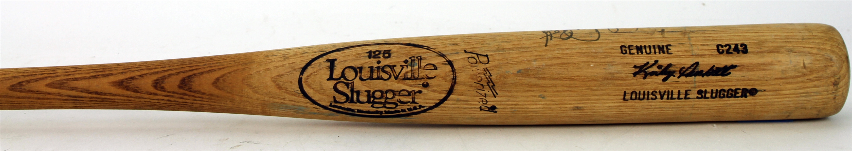 1987-89 Kirby Puckett Minnesota Twins Signed Louisville Slugger Professional Model Game Used Bat (MEARS A8/JSA)