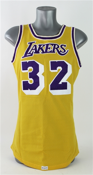 1980-85 Magic Johnson Los Angeles Lakers Home Jersey (MEARS A10)