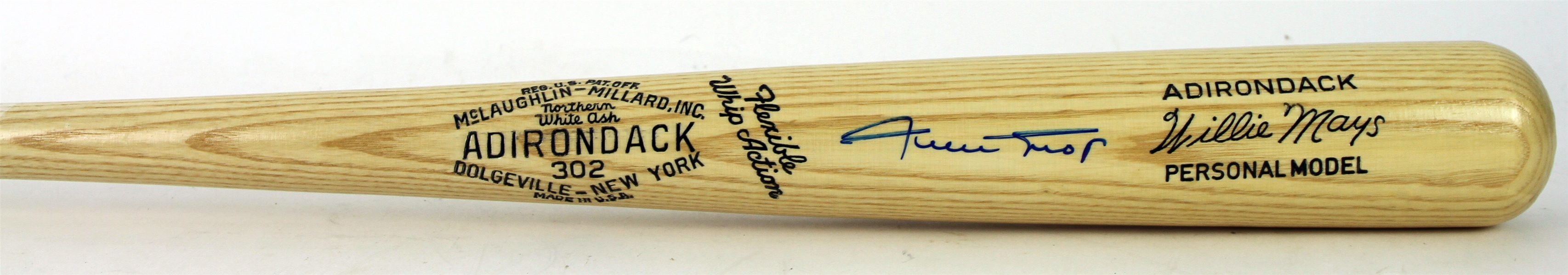 2000s Willie Mays New York Giants Signed Adirondack Bat (*JSA*)