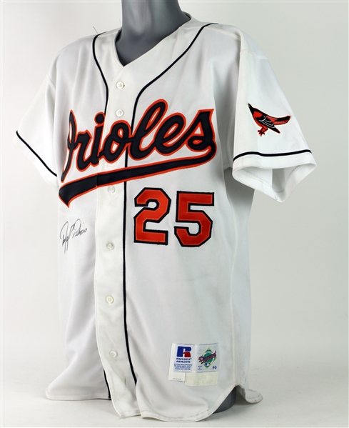 1995 Rafael Palmeiro Baltimore Orioles Signed Game Worn Home Jersey (MEARS A10/JSA)