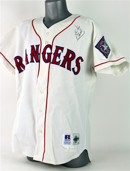1996 Will Clark Texas Rangers Signed Game Worn Home Jersey (MEARS A10/JSA)