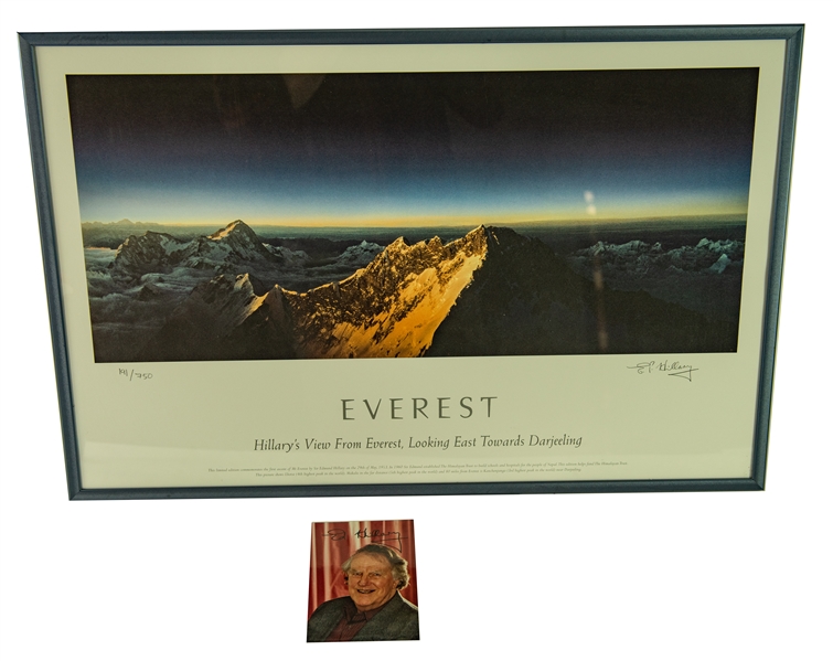 2000s Sir Edmund Hillary 18" x 28" Everest Lithograph (191/750)