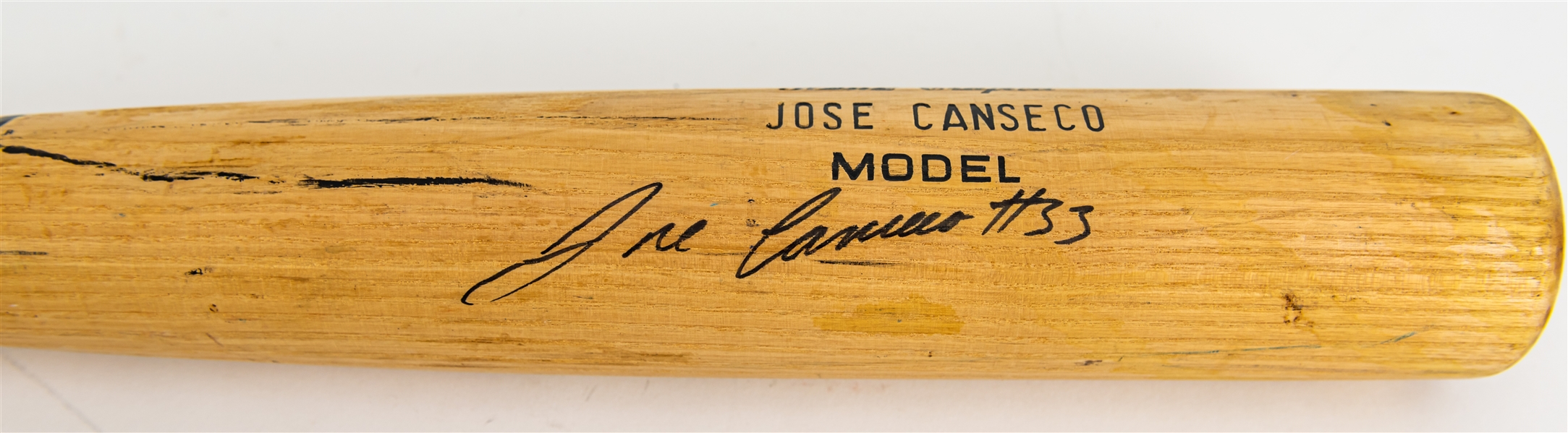 1992-95 Jose Canseco As/Rangers/Red Sox Signed Worth Professional Model Game Used Bat (MEARS LOA/JSA)
