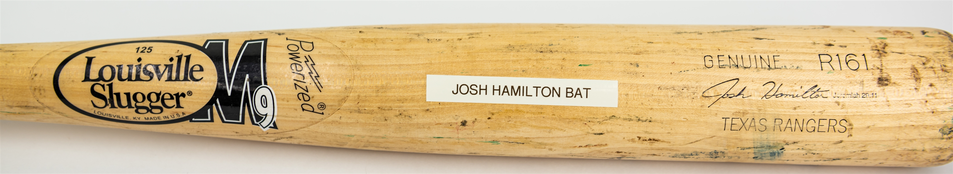 2012 Josh Hamilton Texas Rangers Professional Model Game Used Bat (MEARS A10)