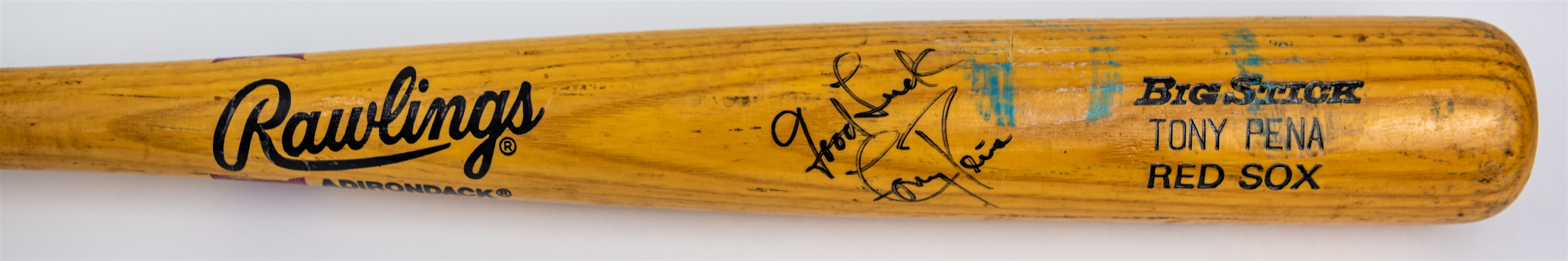 1991 Tony Pena Boston Red Sox Signed Rawlings Adirondack Professional Model Game Used Bat (MEARS LOA/JSA)