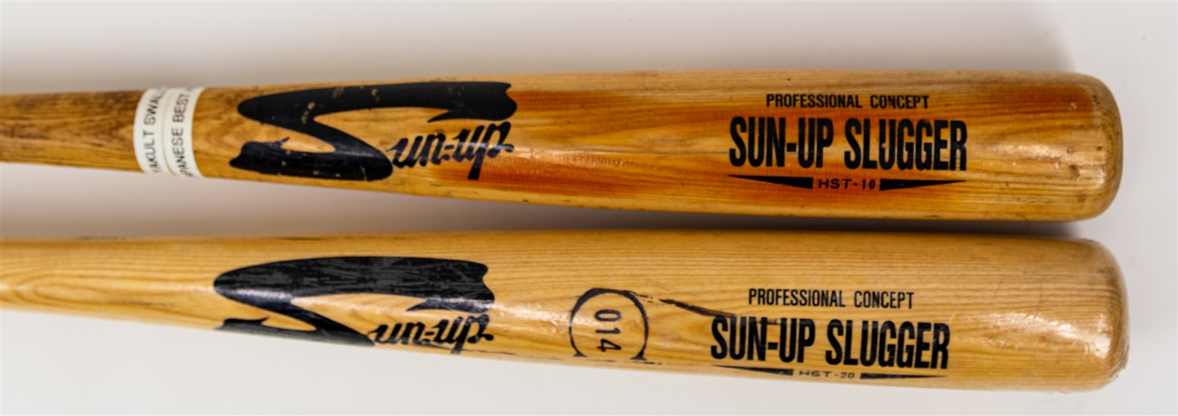 1990s Sun Up Sluggers Japanese Professional Model Bats - Lot of 2 (MEARS LOA)