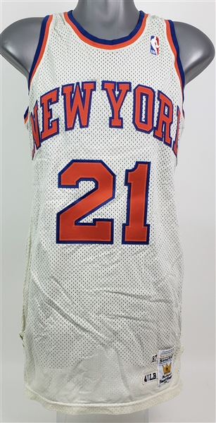 1987-88 Gerald Wilkins New York Knicks Game Worn Home Jersey (MEARS A8)