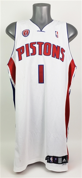 2008-09 Chauncey Billups Detroit Pistons Home Jersey (MEARS LOA)