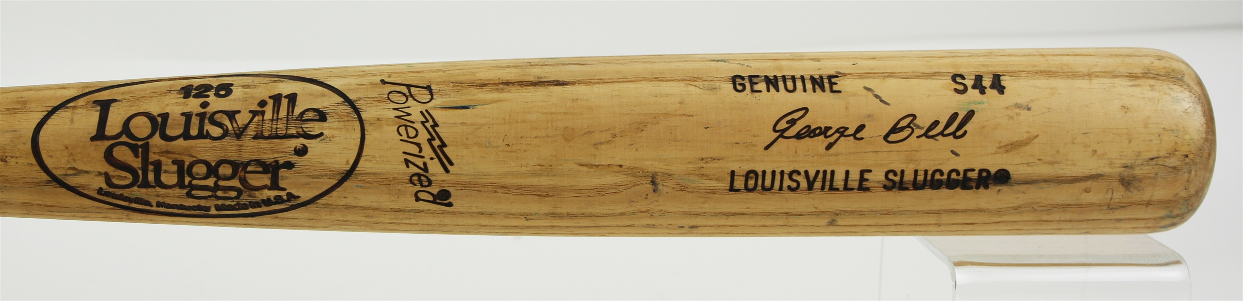 1986-89 George Bell Toronto Blue Jays Louisville Slugger Professional Model Game Used Bat (MEARS LOA)