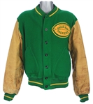 1955-57 Dick Deschaine Green Bay Packers Game Worn Jacket + Alumni 50 Year Guide (MEARS LOA/Family Letter)
