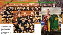 1955-57 Dick Deschaine Green Bay Packers Game Worn Jacket + Alumni 50 Year Guide (MEARS LOA/Family Letter)
