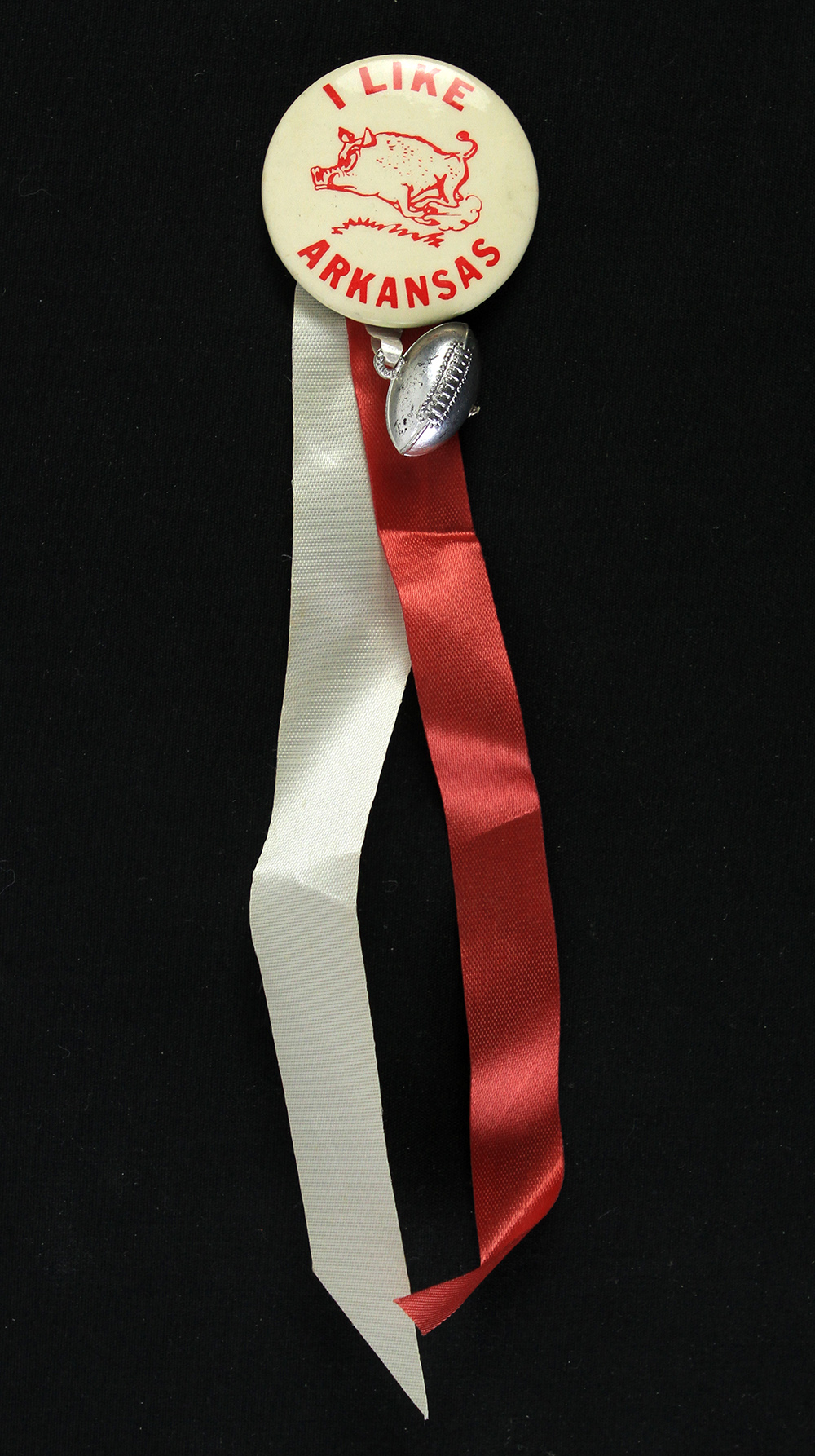 Razorback Ribbon Lot Detail - 1960s Arkansas Razorbacks