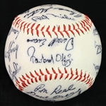 1975 Atlanta Braves Team Signature Stamped Baseball