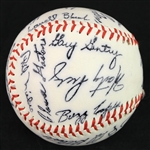 1975 Atlanta Braves Team Signature Stamped Baseball
