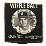 1950s Eddie Mathews Milwaukee Braves Wiffle Ball Box Panel