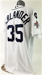 2010 Justin Verlander Detroit Tigers All Star Game Jersey (MEARS A10)