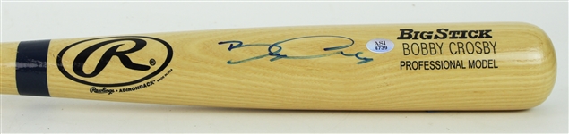 2004 Bobby Crosby Oakland Athletics Signed Rawlings Adirondack Bat (JSA)