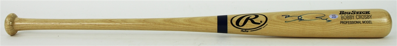 2004 Bobby Crosby Oakland Athletics Signed Rawlings Adirondack Bat (JSA)