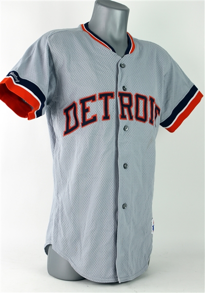 1988-91 Alan Trammell Detroit Tigers Batting Practice Jersey (MEARS LOA)
