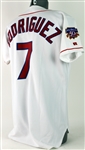 1997 Ivan Rodriguez Texas Rangers Signed Home Jersey (JSA)
