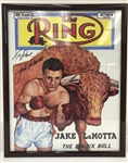 1970's Joe Frazier Jake LaMotta World Heavyweight Champions Signed Framed Displays - Lot of 2 (JSA)
