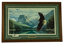 1990s-2000s Americana Nature Framed Photo & Lithorgraph Collection - Lot of 4 w/ Thomas Mangelsen, Frank Mittelstadt & More 