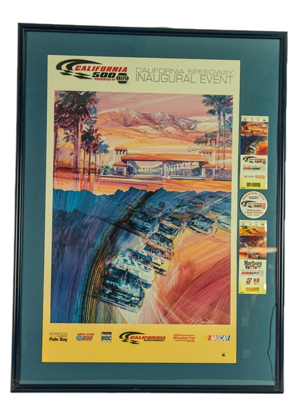 1980s-2000s NASCAR Auto Racing Signed Framed Displays & Photos - Lot of 34 w/ Indy 500 100th Running Mutli Signed, Danica Patrick, Roger Penske & More 