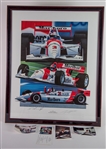 1980's-2000's NASCAR Auto Racing Signed Framed Displays & Photos - Lot of 34 w/ Indy 500 100th Running Mutli Signed, Danica Patrick, Roger Penske & More 