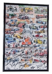 1980's-2000's NASCAR Auto Racing Signed Framed Displays & Photos - Lot of 34 w/ Indy 500 100th Running Mutli Signed, Danica Patrick, Roger Penske & More 