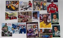 1980's-2000's NASCAR Auto Racing Signed Framed Displays & Photos - Lot of 34 w/ Indy 500 100th Running Mutli Signed, Danica Patrick, Roger Penske & More 
