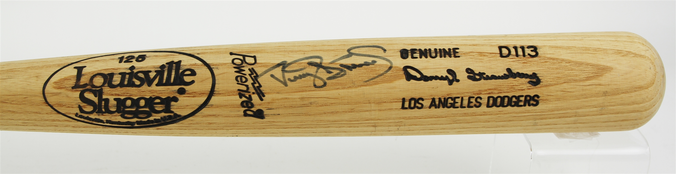 1991-93 Darry Strawberry Los Angeles Dodgers Signed Louisville Slugger Professional Model Bat (MEARS LOA/JSA)