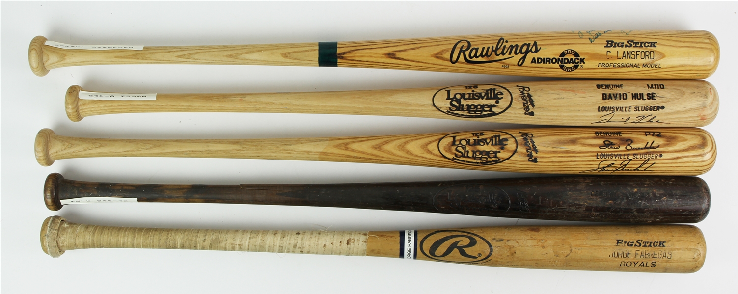 Lot Detail - 1983-2000 Professional Model Game Used Bat Collection ...