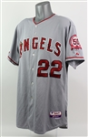2011 Trevor Bell Los Angeles Angels Game Worn Road Jersey (MEARS LOA)