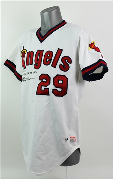 1983 Rod Carew California Angels Signed Home Game Worn Jersey (MEARS A10/JSA)