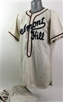 1950s Belmont Hill Game Worn Flannel Baseball Uniform (MEARS LOA)