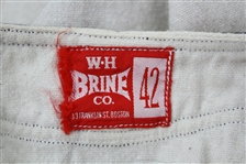 1950's Belmont Hill Game Worn Flannel Baseball Uniform (MEARS LOA)