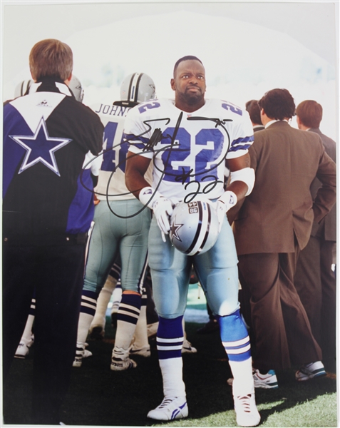 1990-2002 Emmitt Smith Dallas Cowboys Signed 11x14 Photo (JSA)