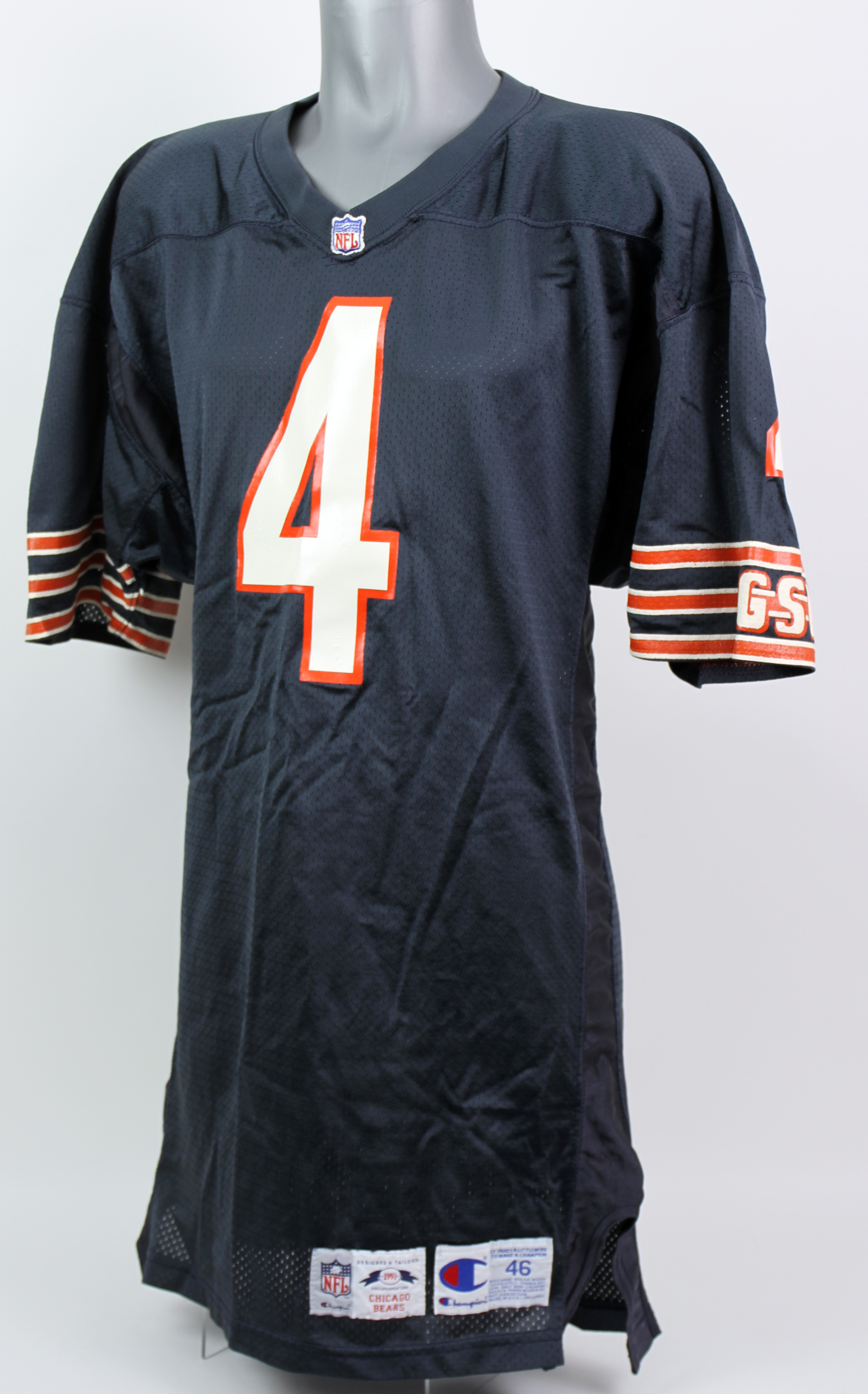 Lot Detail 1993 Jim Harbaugh Chicago Bears Home Jersey (MEARS LOA)