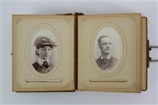 1890's-1900's Turn of The Century Family Photo Album w/ 41 Photos