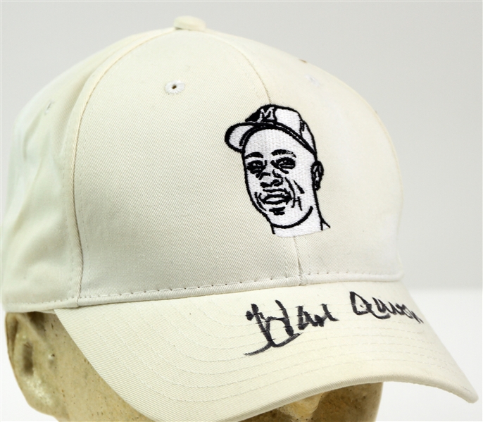 1954-1976 Hank Aaron Milwaukee Braves Signed Baseball Cap (JSA)